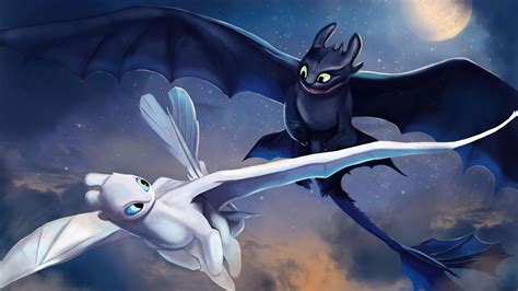 toothless and lightfury